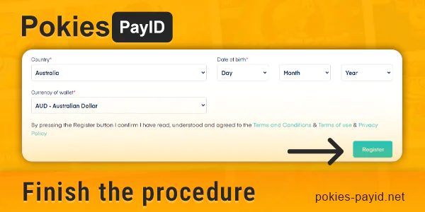 Complete the process of registering an EzeeWallet account for online casino payments